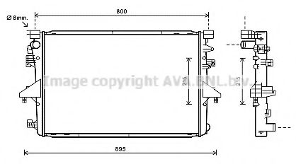 Imagine Radiator, racire motor AVA QUALITY COOLING VWA2317