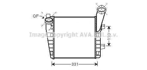 Imagine Intercooler, compresor AVA QUALITY COOLING VWA4235