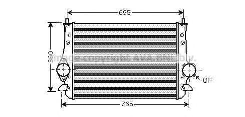 Imagine Intercooler, compresor AVA QUALITY COOLING VWA4251