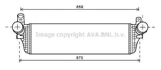 Imagine Intercooler, compresor AVA QUALITY COOLING VWA4313