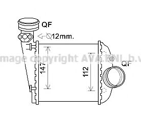 Imagine Intercooler, compresor AVA QUALITY COOLING VWA4360