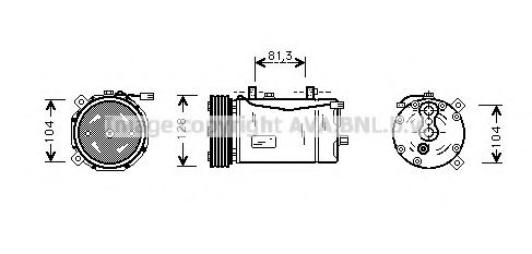 Imagine Compresor, climatizare AVA QUALITY COOLING VWAK164