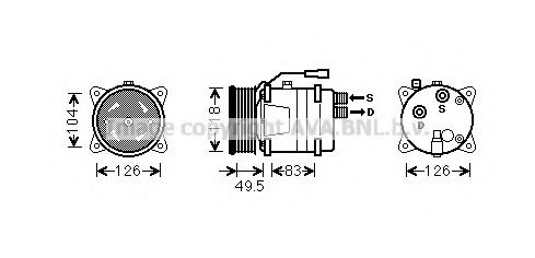 Imagine Compresor, climatizare AVA QUALITY COOLING VWAK303