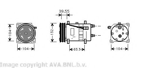 Imagine Compresor, climatizare AVA QUALITY COOLING VWK074