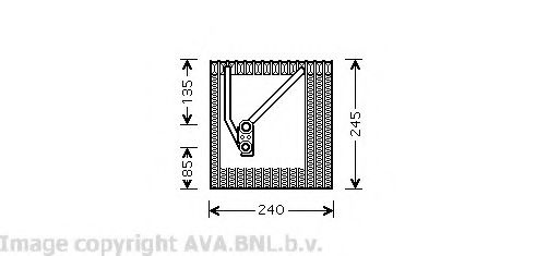 Imagine evaporator,aer conditionat AVA QUALITY COOLING VWV242