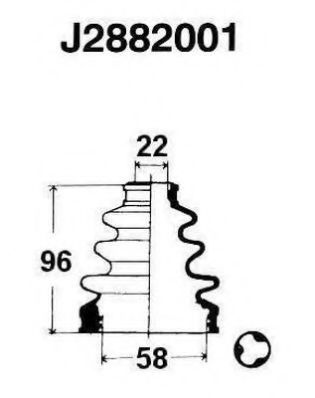 Imagine Ansamblu burduf, articulatie planetara NIPPARTS J2882001