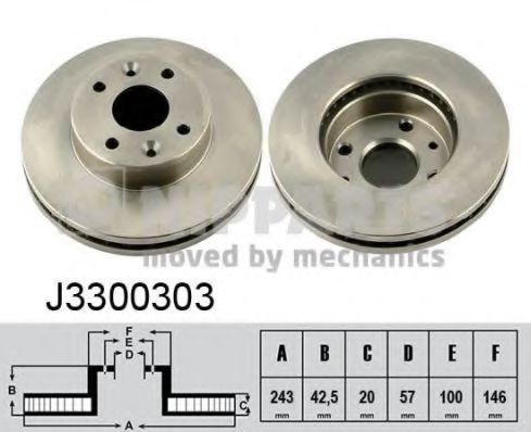 Imagine Disc frana NIPPARTS J3300303