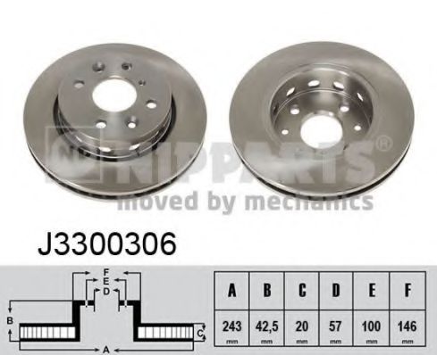 Imagine Disc frana NIPPARTS J3300306