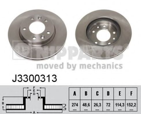 Imagine Disc frana NIPPARTS J3300313