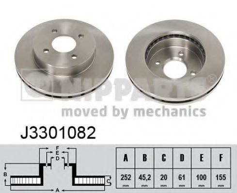 Imagine Disc frana NIPPARTS J3301082