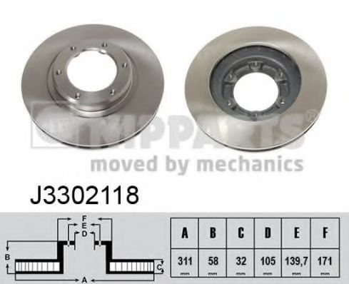 Imagine Disc frana NIPPARTS J3302118