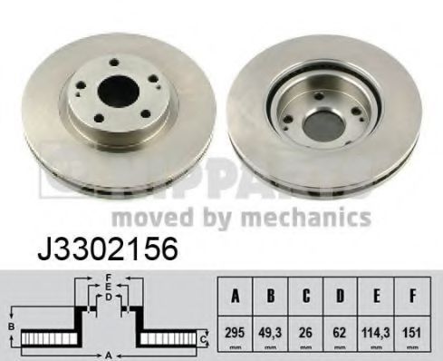 Imagine Disc frana NIPPARTS J3302156