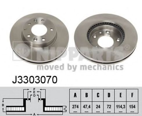 Imagine Disc frana NIPPARTS J3303070