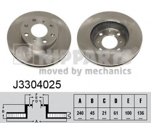 Imagine Disc frana NIPPARTS J3304025