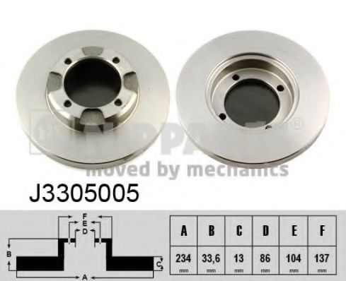 Imagine Disc frana NIPPARTS J3305005