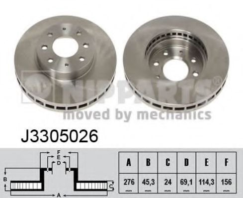 Imagine Disc frana NIPPARTS J3305026