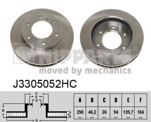 Imagine Disc frana NIPPARTS J3305052HC