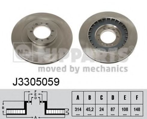 Imagine Disc frana NIPPARTS J3305059