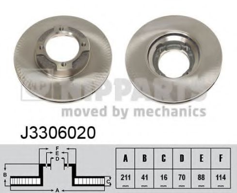 Imagine Disc frana NIPPARTS J3306020