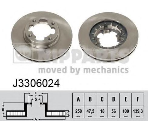 Imagine Disc frana NIPPARTS J3306024