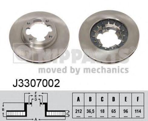 Imagine Disc frana NIPPARTS J3307002