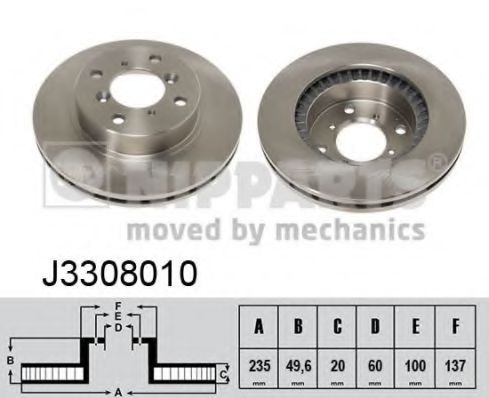 Imagine Disc frana NIPPARTS J3308010