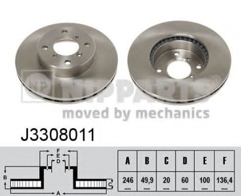 Imagine Disc frana NIPPARTS J3308011