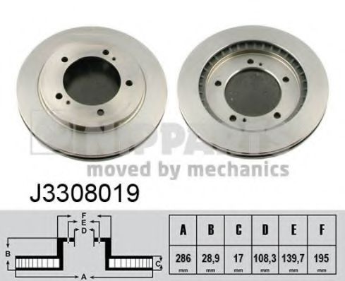 Imagine Disc frana NIPPARTS J3308019