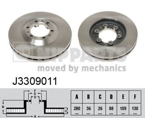 Imagine Disc frana NIPPARTS J3309011