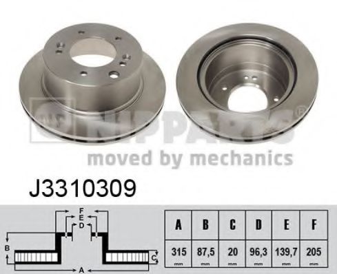 Imagine Disc frana NIPPARTS J3310309