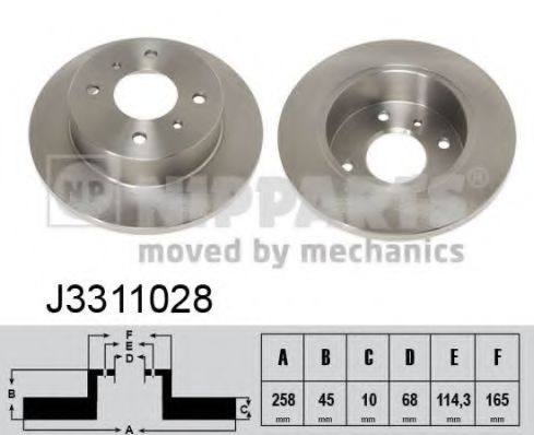 Imagine Disc frana NIPPARTS J3311028