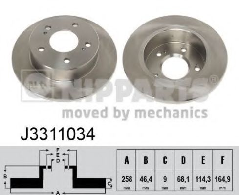 Imagine Disc frana NIPPARTS J3311034