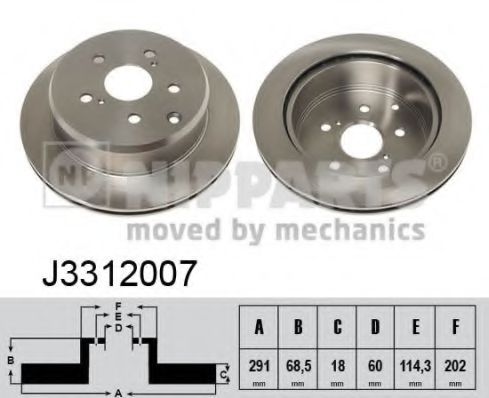 Imagine Disc frana NIPPARTS J3312007