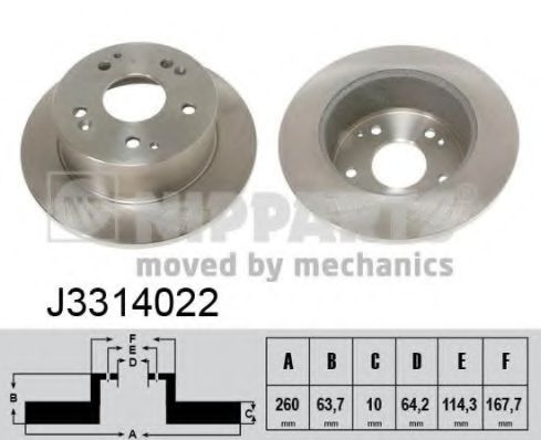 Imagine Disc frana NIPPARTS J3314022