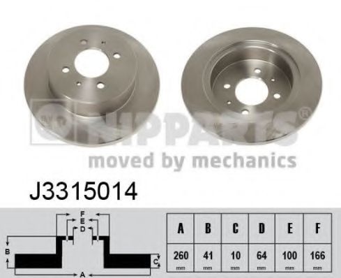 Imagine Disc frana NIPPARTS J3315014