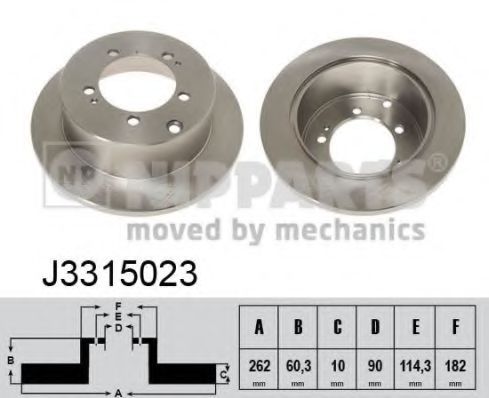 Imagine Disc frana NIPPARTS J3315023