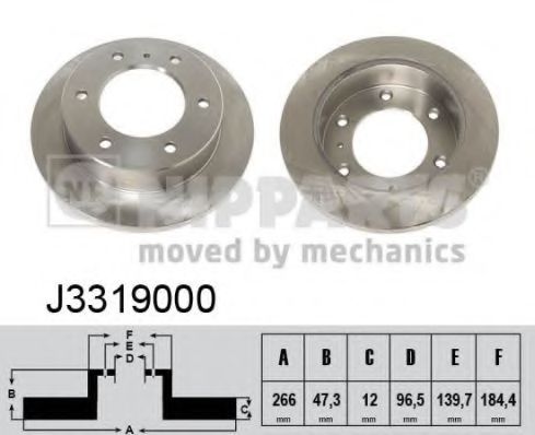 Imagine Disc frana NIPPARTS J3319000