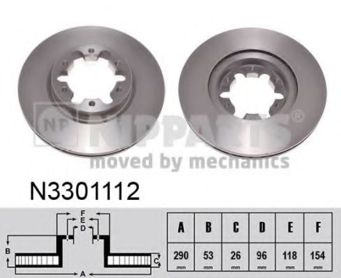 Imagine Disc frana NIPPARTS N3301112