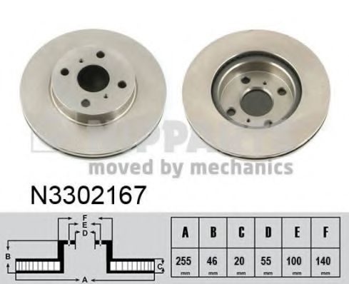 Imagine Disc frana NIPPARTS N3302167