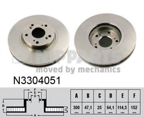 Imagine Disc frana NIPPARTS N3304051