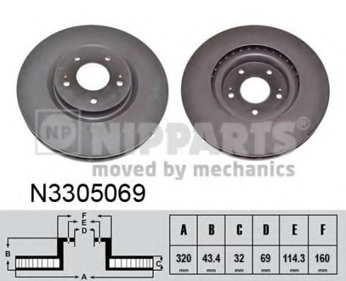 Imagine Disc frana NIPPARTS N3305069