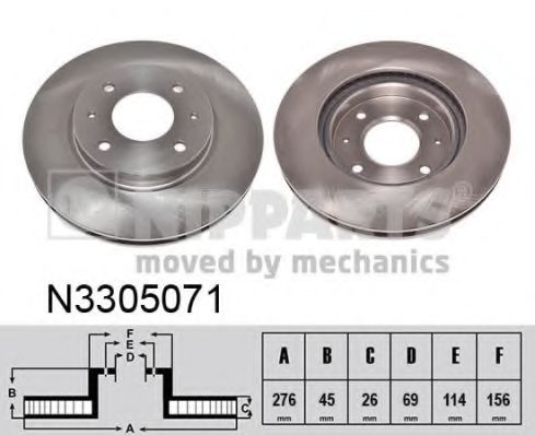 Imagine Disc frana NIPPARTS N3305071