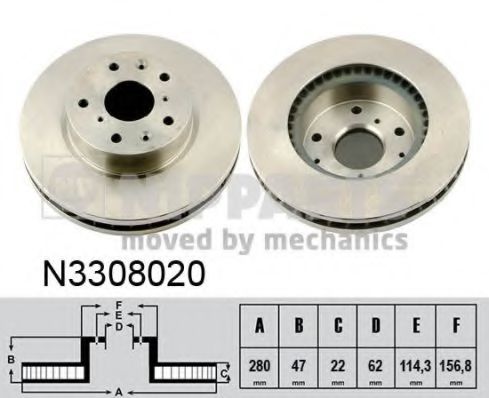 Imagine Disc frana NIPPARTS N3308020