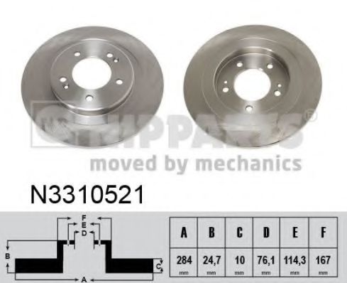 Imagine Disc frana NIPPARTS N3310521