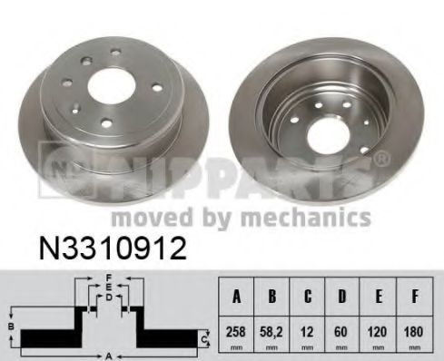 Imagine Disc frana NIPPARTS N3310912