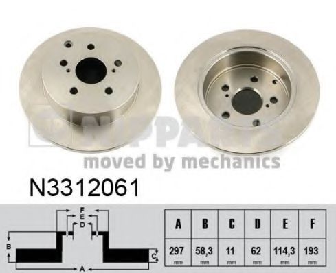 Imagine Disc frana NIPPARTS N3312061