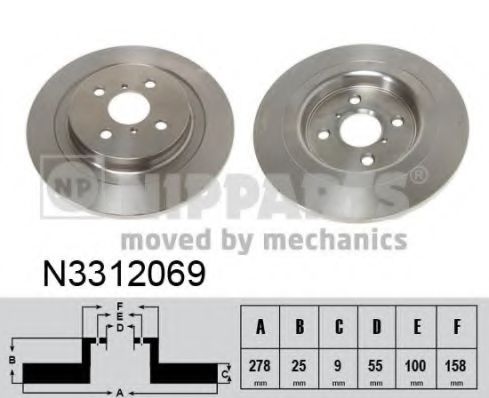 Imagine Disc frana NIPPARTS N3312069