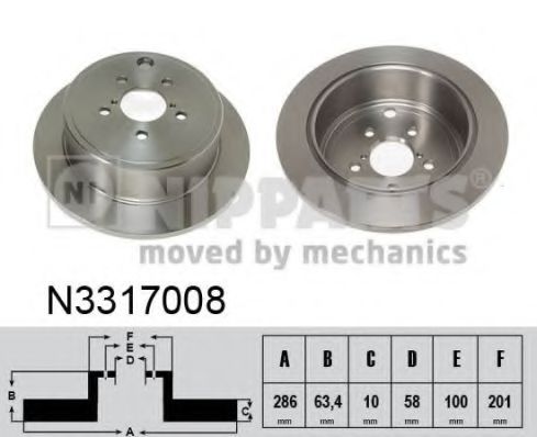 Imagine Disc frana NIPPARTS N3317008