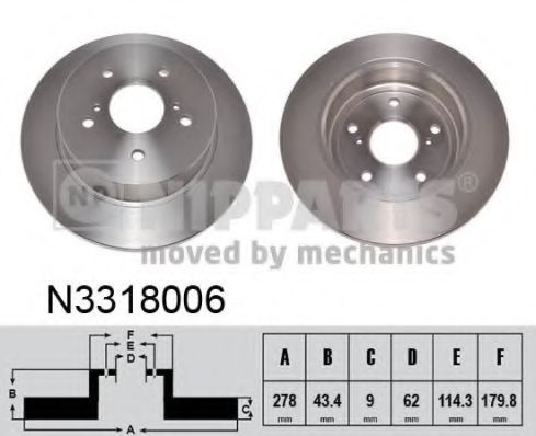 Imagine Disc frana NIPPARTS N3318006