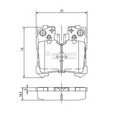 Imagine set placute frana,frana disc NIPPARTS N3612037